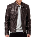 PU Leather Jacket Slim
