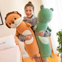 Long cylindrical pillow plush toy