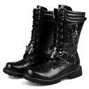 Trend high men's boots military cowboy