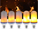 Simulation flame bulb LED light beating three gear