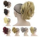 Grip ponytail short hair female curly wig flexible
