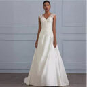 Autumn new white temperament lace dress European wedding