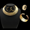 Nigeria bride Necklace Set multi alloy accessories four