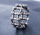 Stainless Steel Link Chain Motorcycle Boy Rings Punk