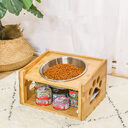 Large dog food bowl double