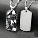 Personalized Nameplate Name Photo Necklace Jewelry Stainless Steel