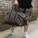 Retro canvas tote bag travel male fashion trend