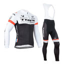 2015Trek black and white TREK riding clothing long