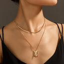 Multi-layer Valentine Lock Necklace