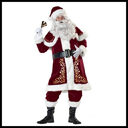 Bar Christmas Costume Adult Men and Women Santa