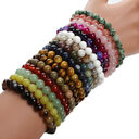 Aventurine Blue Sandstone Beads Round Bead Bracelet