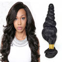 Loose wave real hair wig curtain vrigin selling