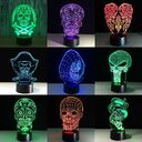 3D LED Color Night Light Changing Lamp Halloween