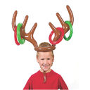Christmas Game Inflatable Reindeer Antler Hat Ring Toss