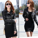 Pu Leather Wear Jacket Autumn Coat For Women