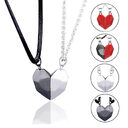 Creative Magnet Necklace Love Heart Broken Men