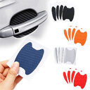 4pcs Set Of Door Stickers Carbon Fiber Scratch-resistant
