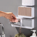 Wall Mounted Cosmetic Storage Box Bathroom Rack Shelf