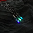 Fashion Time Hourglass Crystal Drift Bottle Pendant Noctilucent