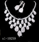 Gorgeous Diamond Necklace Set Wedding Bride Evening Costume