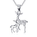 Fawn Pendant 925 Silver Necklace