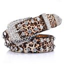 Rhinestone-embellished wide belt