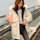 Fashion Hooded Faux Fur Collar Women's Clothing Big