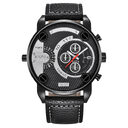 Mens Big Watches Fashion Leather Date Gifts Wristwatch
