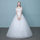 word wedding dress new Korean bride married slender