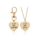love My OwnerI My Dog Pet Bone Necklace