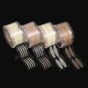 600pcs Makeup Clear Beige Stripe Big Eyes Decoration
