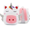 Children School Backpack Cartoon Rainbow Design Soft Plush