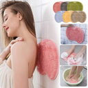 Massage Bath Brush Bathroom Non-slip Mat Back Silicone