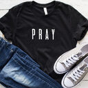 Pray Christian T Shirts Fashion Clothes Women's Tshirt