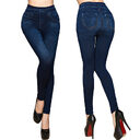 Women Leggings Plus size Faux Denim Jeans