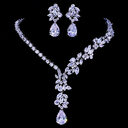 Water drop zircon bridal suit