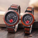 Couple watch wooden