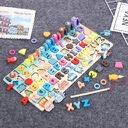 Montessori Educational Wooden Toys for Kids Board Math