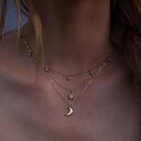 Round beads full of stars and moon multi-layer