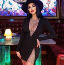 Sexy Net Diamond Ladies Party Long-sleeved Bandage Slim
