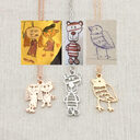 Kids Drawing Painting Necklace Stainless Stee Personalized Children