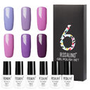 6 Colors Set Solid Color Gel Polish Nail