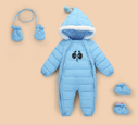 Down Cotton Baby Rompers Winter Thick Boys Costume
