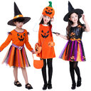 Children's Halloween costume girls pumpkin