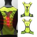 Fluorescent vest LED light reflective