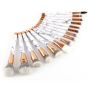 11 sets of marble makeup brush with beauty
