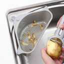 Kitchen Sink Multi-function Triangle Storage Rack Multi-purpose Dishwashing