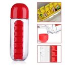 Outdoor Portable One Week Water Cup With Medicine