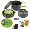 Camping Teapot Set Pot Stove 2-3 People Picnic
