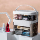 Makeup Organizer With Mirror LED light Large Capacity